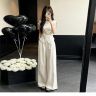 老钱风气质套装女2026夏季新款小众设计感上衣阔腿裤两件套商品图