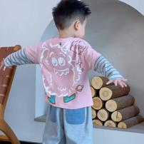 男童秋季套装新款卡通印花上衣男孩时尚百搭休闲宽松裤商品图
