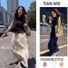 夏季新款韩系轻熟风宽松无袖上衣女休闲半身裙两件套气质减龄时尚商品图