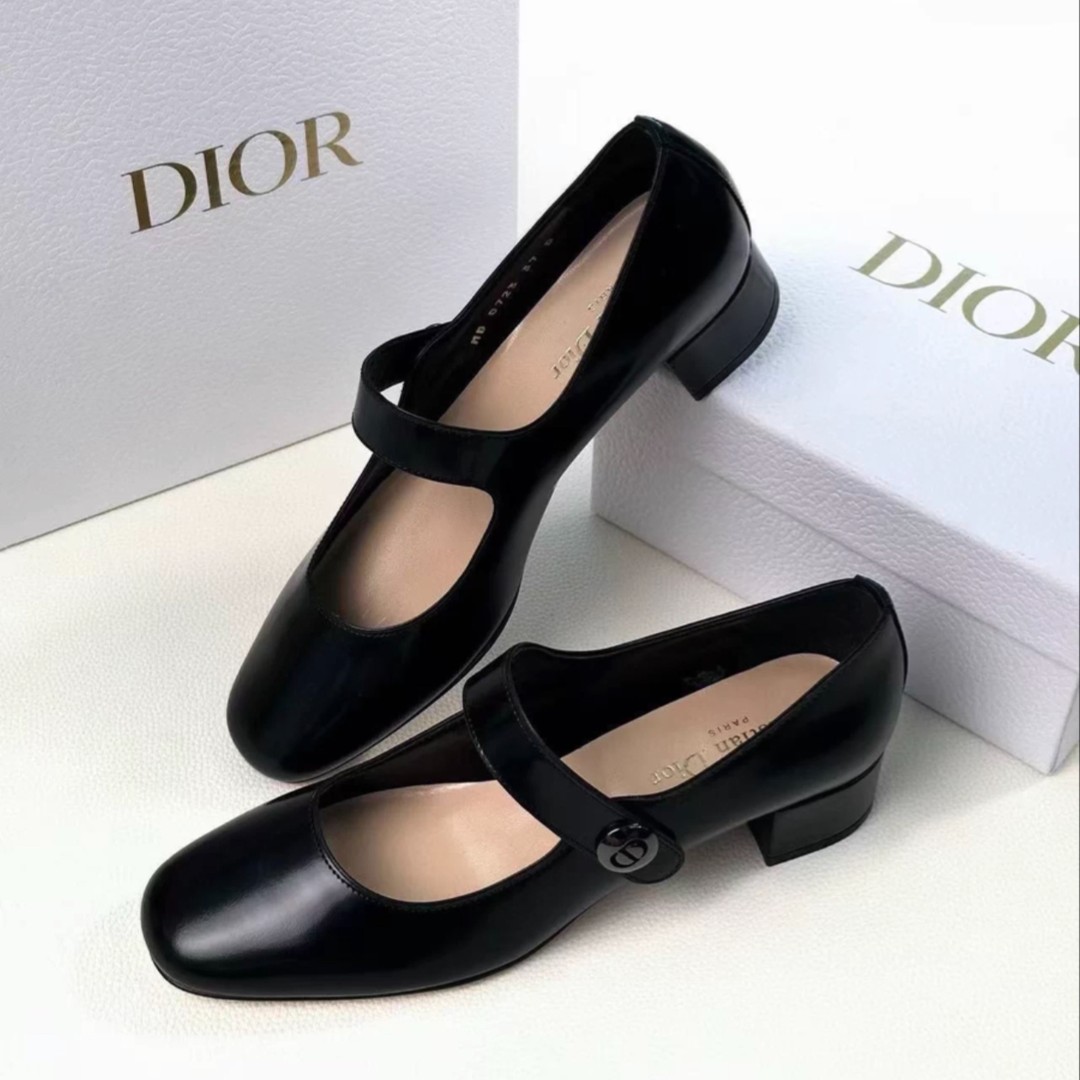 未使用 DIOR/迪奥 玛丽珍经典款CD扣  高跟鞋 商品图
