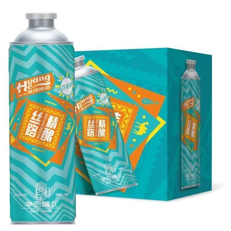 黄河丝路精酿1L*6罐百香果水蜜桃黑茶原浆口味9月左右到期商品图