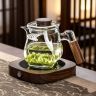 加厚玻璃月牙公道杯带茶漏过滤网一体玻璃茶壶泡绿茶茶杯高档茶具商品图