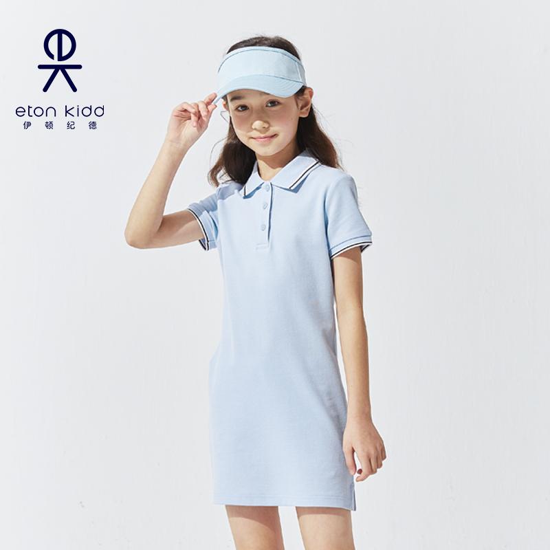 伊顿纪德女童装2023年夏季新款短袖连衣裙女生运动polo裙23L904商品图