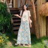 大码夏季法式吊带甜美上衣碎花半身裙减龄显瘦三件套81240+81080商品图