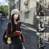 2026早秋新款韩系撞色高级假两件修身显瘦百搭辣妹长袖T恤女1495商品图