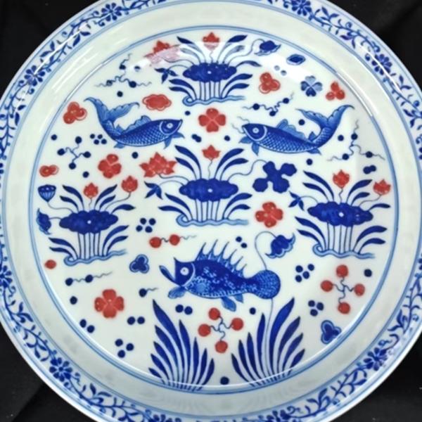 【小乔赏瓷】慕明柴窑青花釉里红陶瓷壶承mmgy700商品图