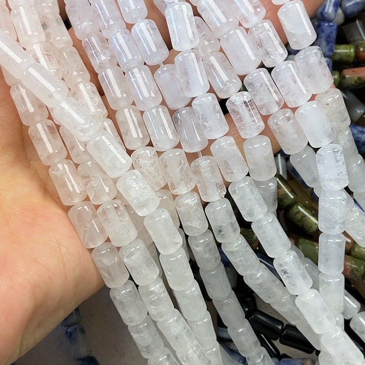 查罗石散珠合金卡6*10白水管管一条商品图