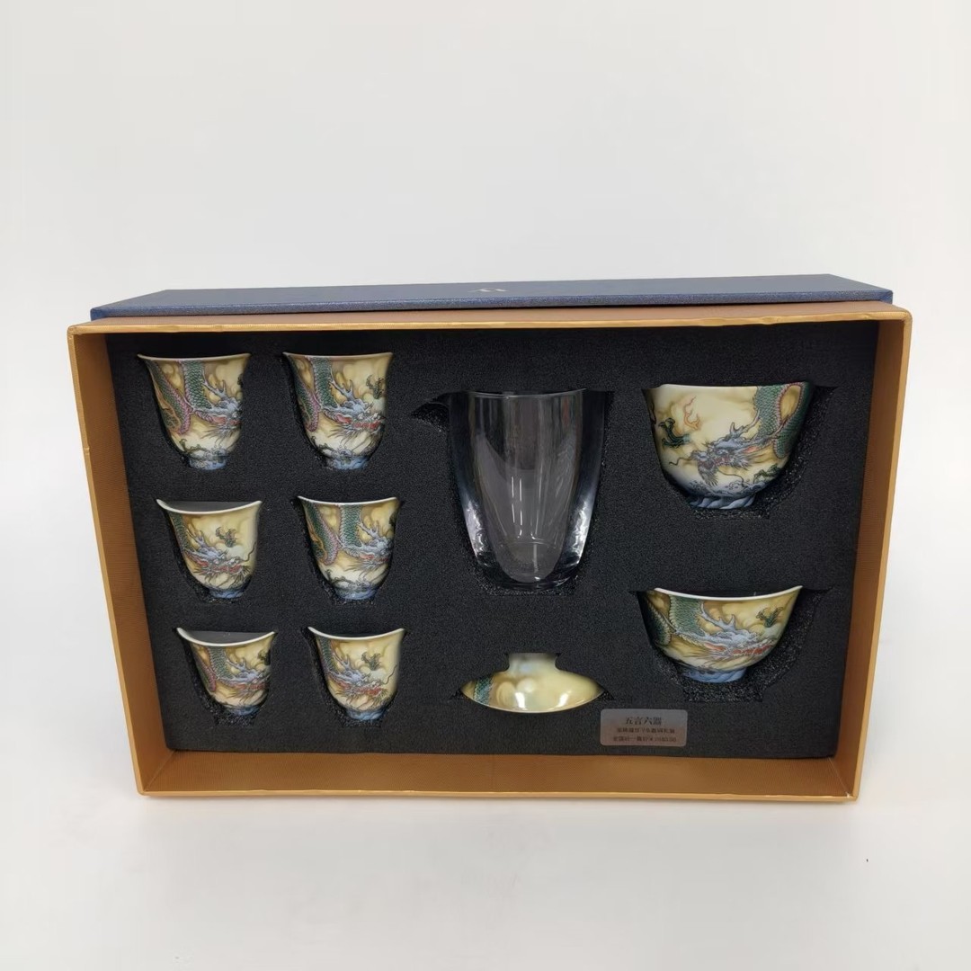 龙腾盛世-9头盖碗组-175ml - AA3857商品图