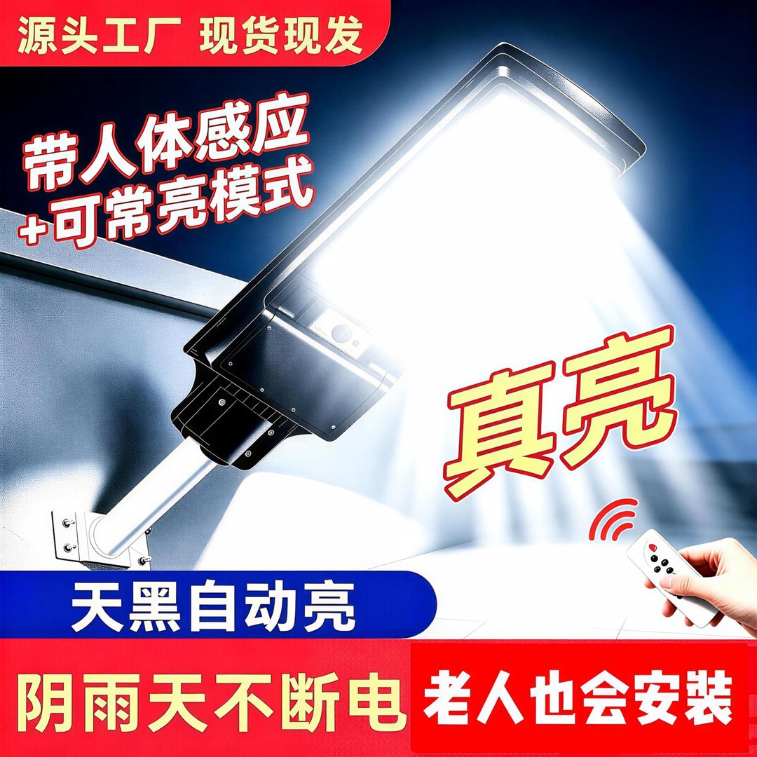 【活动价】八孔太阳能灯庭院照明灯路灯AA商品图