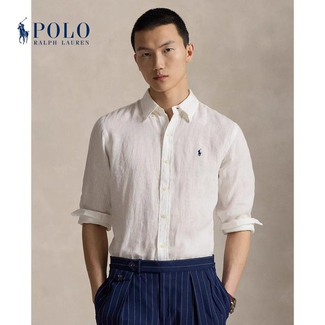 Ralph Lauren拉夫劳伦男装 经典版型亚麻衬衫710966292商品图