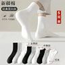 【新疆棉】四季袜男女款短中长筒纯色棉袜吸汗透气不易臭白色棉袜商品图