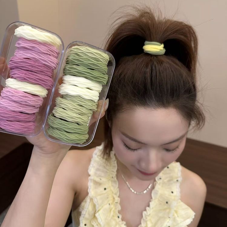 依牧超柔软高弹力巨耐用高马尾盒装精品发绳皮筋扎发头绳2026新款商品图