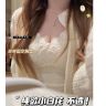 原版•甜桃小白花吊带!无痕固定杯吊带美背遮副乳纯欲白色内搭背心商品图