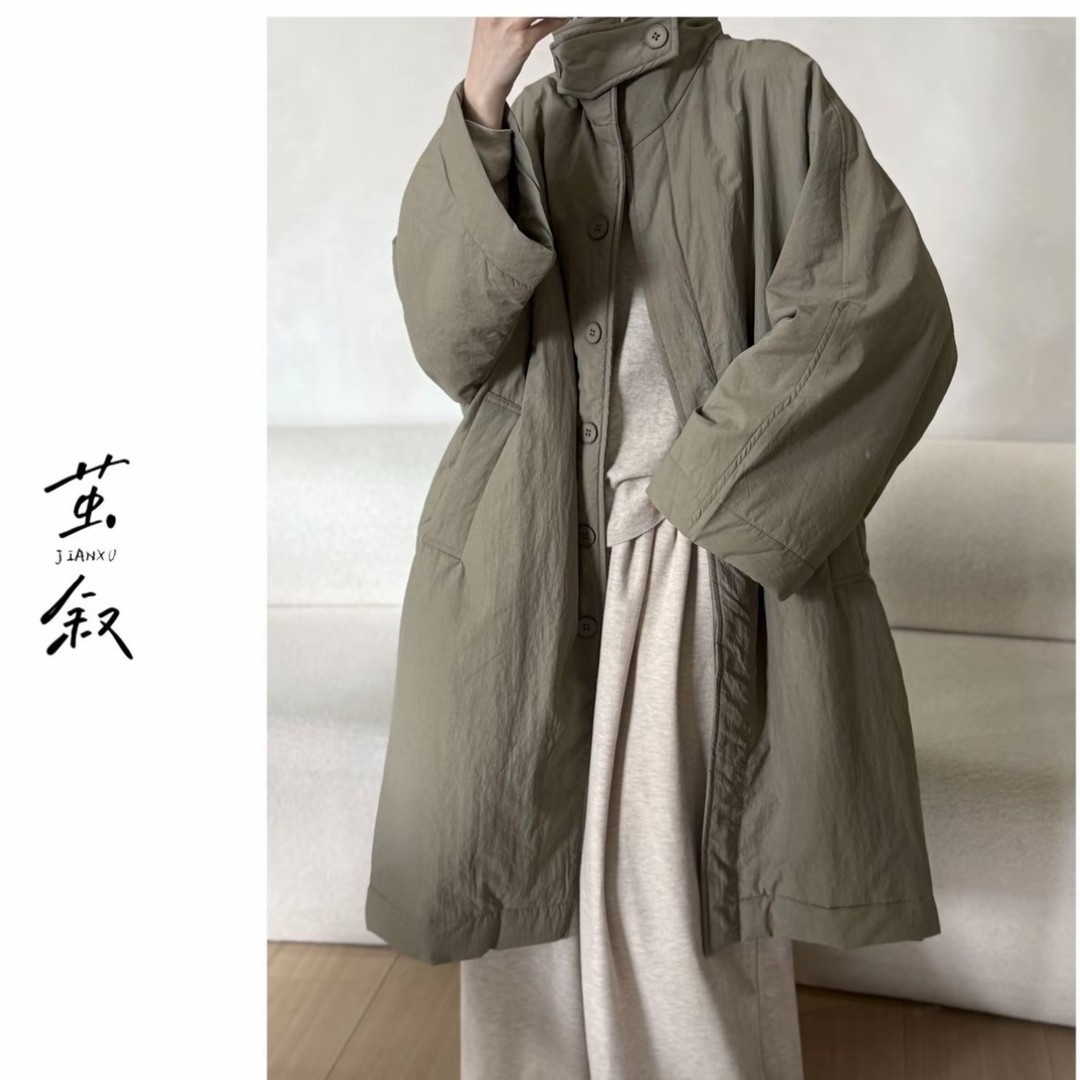 【01-50】集合链接 拼接毛领棉服 衣长62胸围120 冬季新款设计款商品图