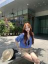 春夏封神衬衫!老钱风立领衬衫女夏宽松气质薄款上衣商品图