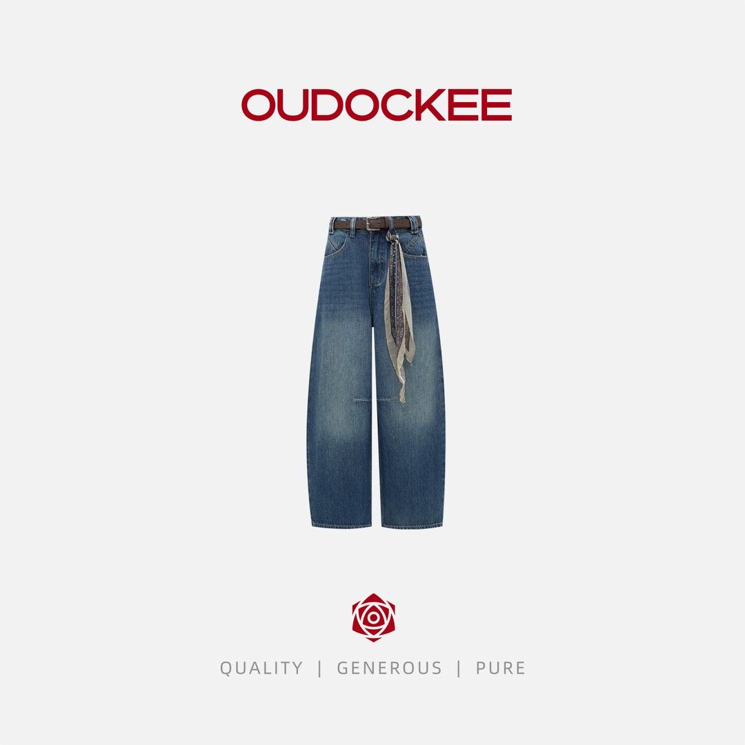 OUDOCKEE 鸥鸥【棉】泰式牛仔裤 百搭气质设计款显瘦高腰 6211商品图