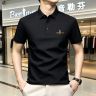 奥特莱斯金标系列短袖T恤夏季新款中年休闲冰丝翻领polo衫男款商品图