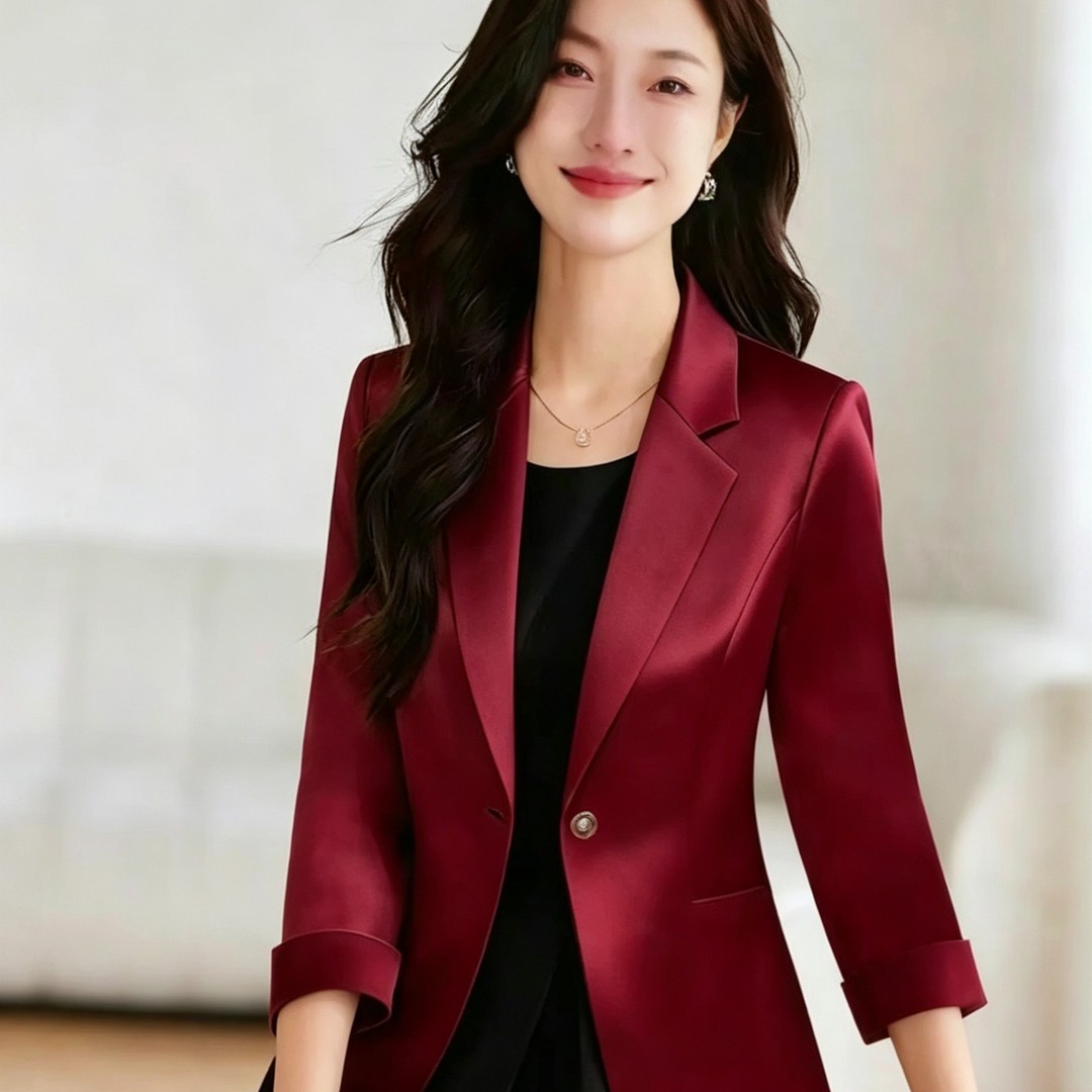 小西装外套女小个子修身收腰气质休闲七分袖女士西服商品图