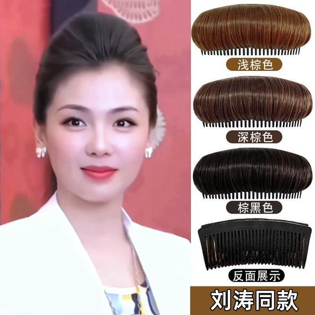 头顶增高假发插梳隐形海绵发垫懒人刘海整理蓬松垫发神器发夹发饰商品图