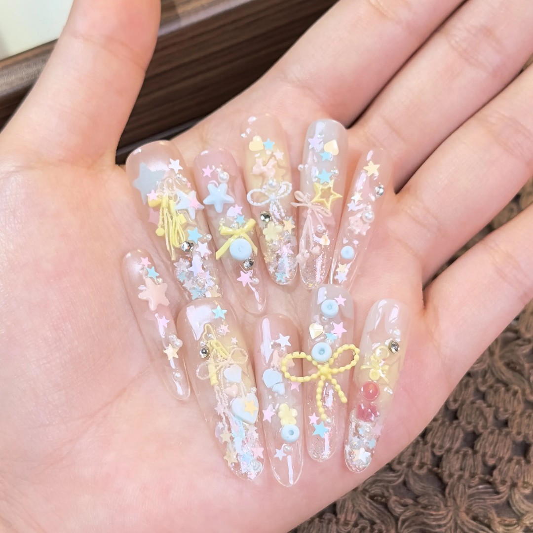 59-TTnail 星星钥匙扣 少女心风穿戴甲商品图