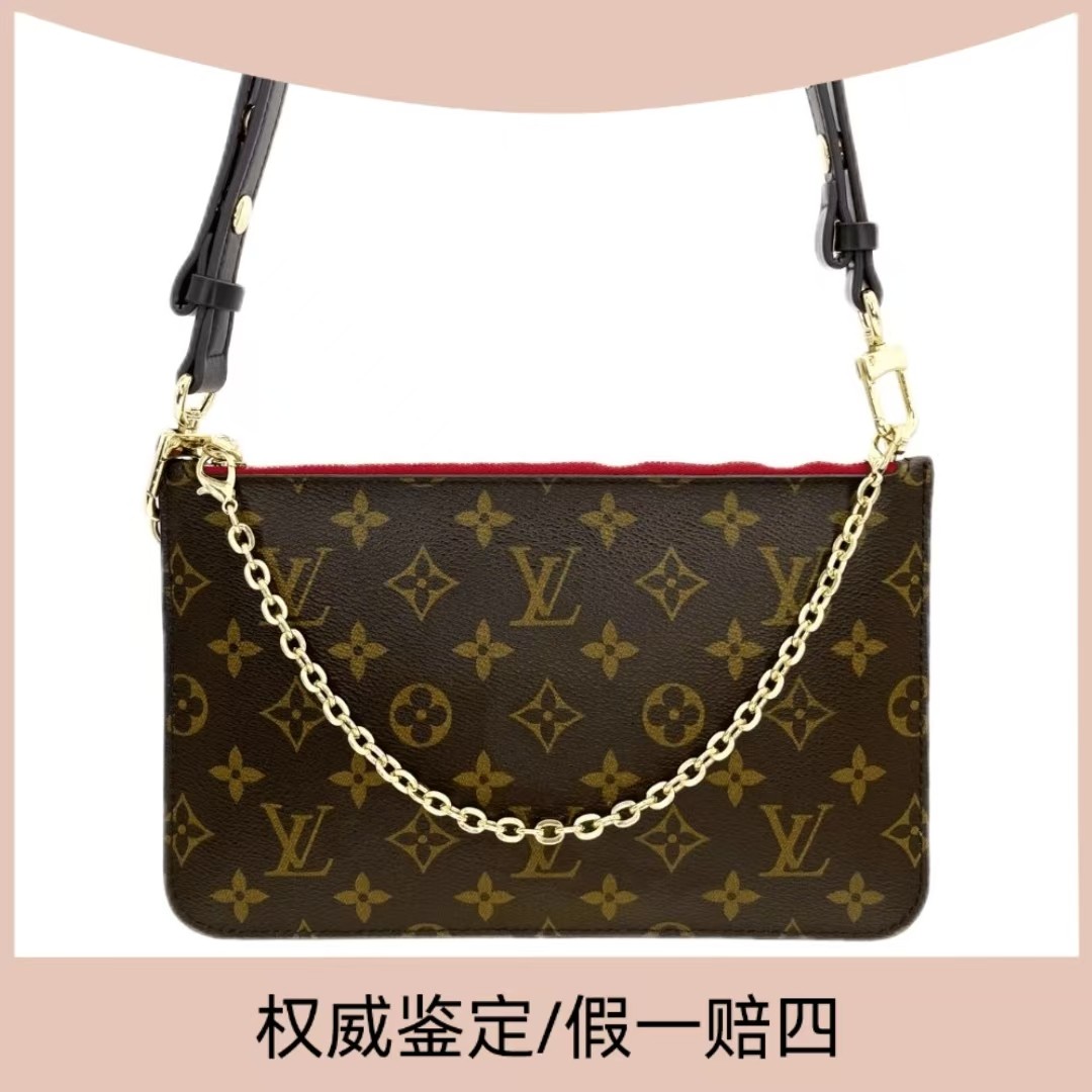 99新 LouisVuitton/路易威登 二奢包包老花NF手包斜挎（送原装肩带商品图