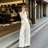 高级感亚麻西装马甲阔腿两件套女2026夏季新款气质百搭设计感套装商品图