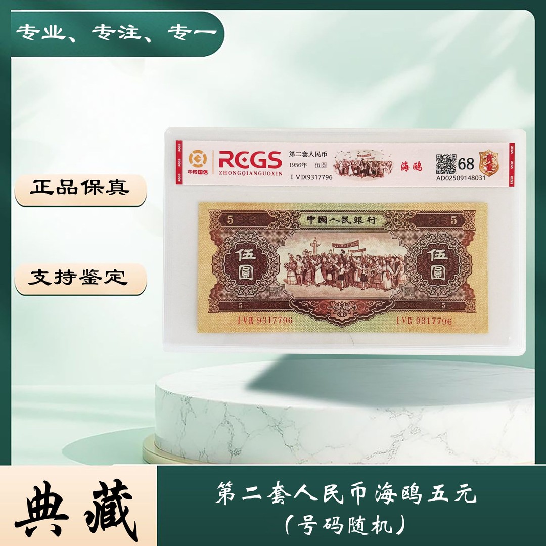 【玖妹专属】第二套人民币 海鸥五元（正品保真） 图片仅供参考商品图