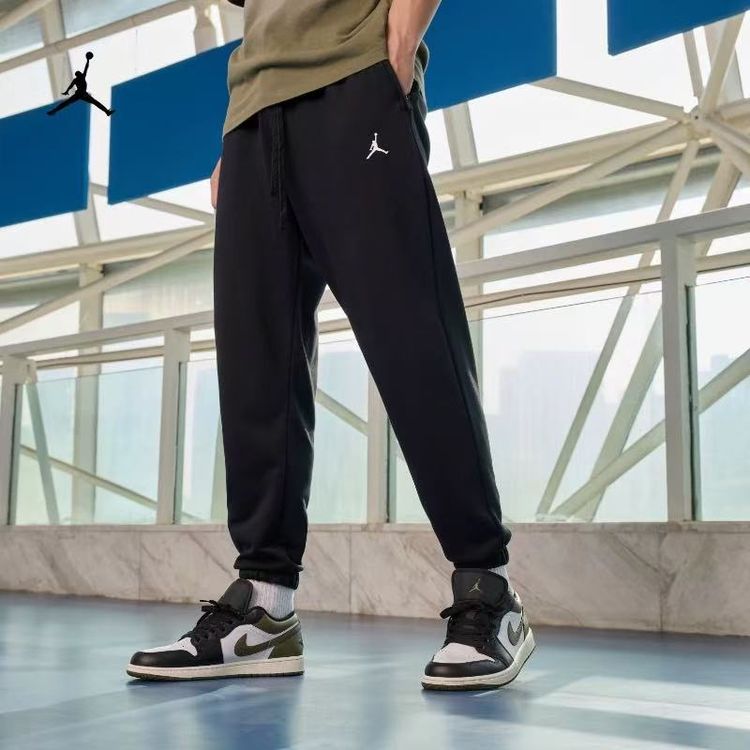 耐克/NIKE速干针织运动训练长裤男子黑色休闲裤 FV8609010商品图