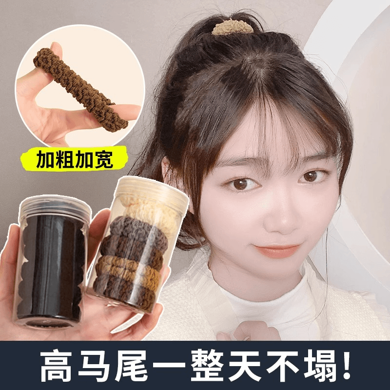 高马尾发绳加粗加厚高弹力头绳2023新款高端扎头皮筋女发圈头饰商品图