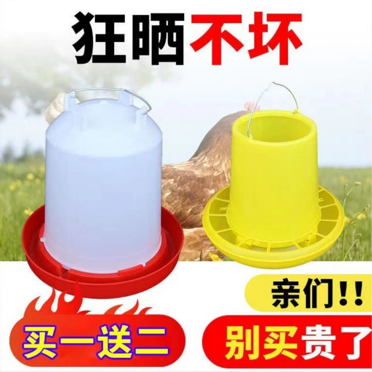 喂鸡水桶家用水槽饮水壶小鸡饮水器自动饮水壶养鸡设备养鸡用品商品图