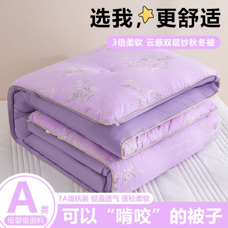 小肥鹅加厚保暖被子春秋款冬被学生宿舍单人双人款四季通用商品图
