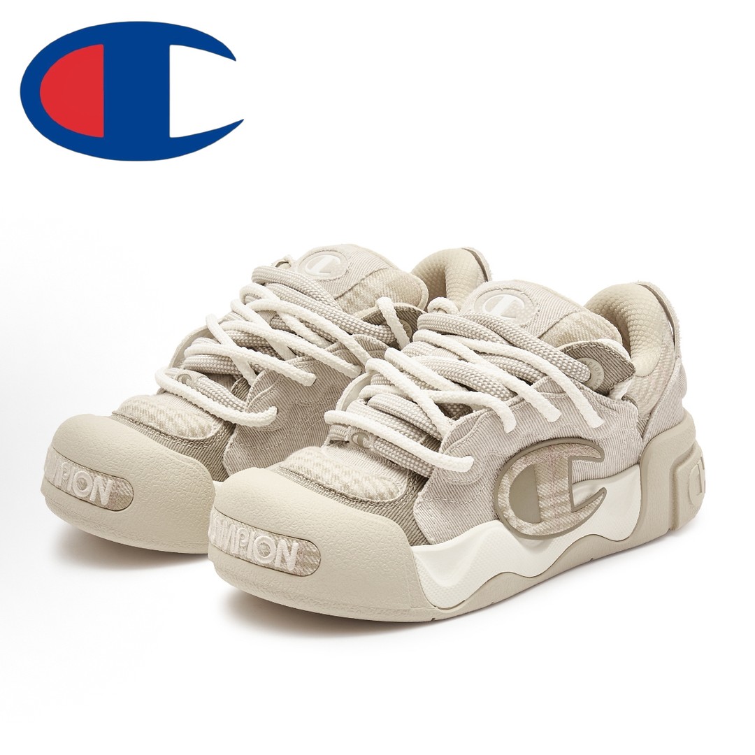 Champion冠军撞色厚底膨膨面包鞋 女款 U4CFCTW03商品图