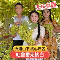 【送2斤】无核白葡萄吐鲁番新鲜无籽无核顺丰京东到手净果4.5斤 LL商品图