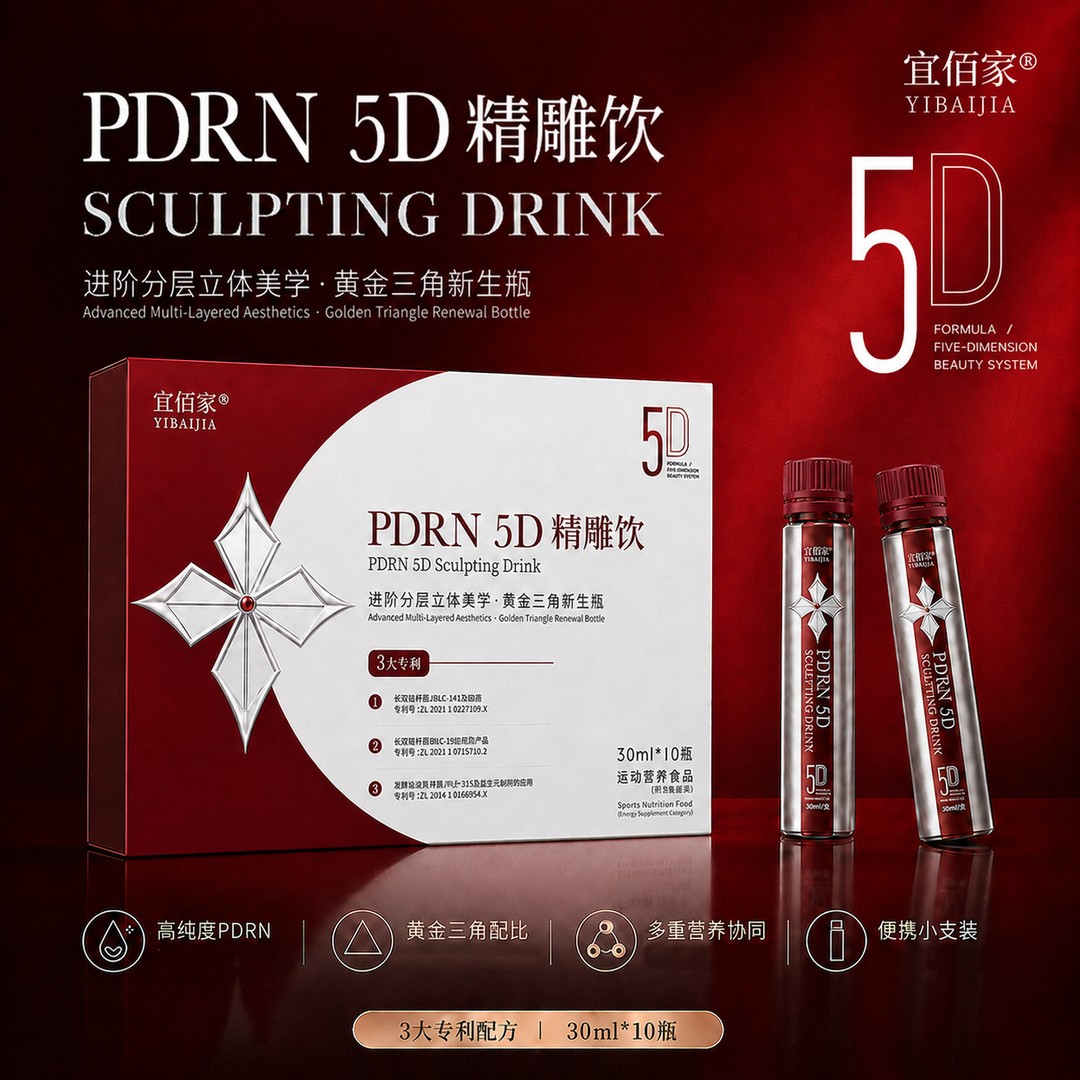 【宜佰家】PDRN三文鱼·5D精雕饮 进阶分层立体美学 黄金三角新生瓶商品图