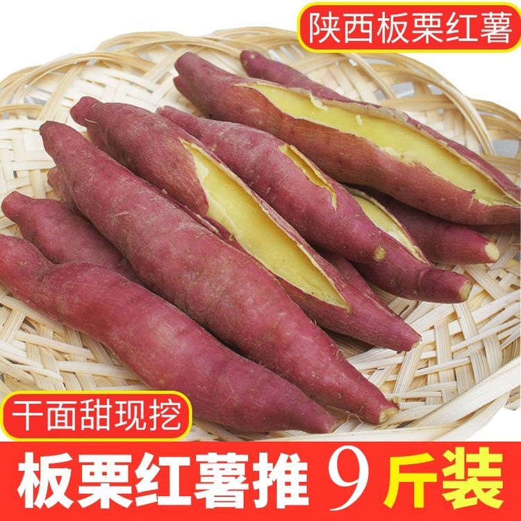 9斤陕西沙地板栗红薯干面香甜烤红薯烟薯新鲜红薯软糯香甜商品图
