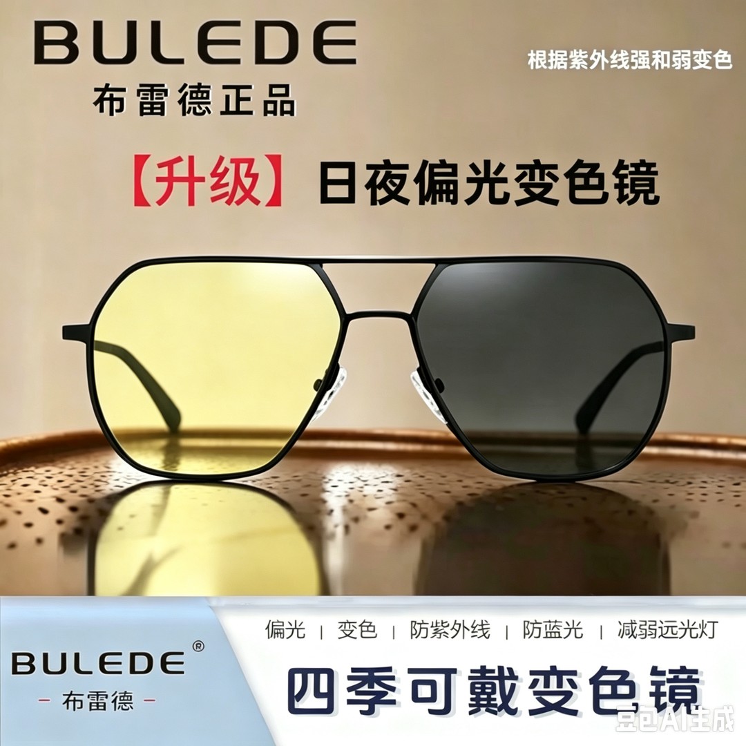 BULEIDE/布雷德时尚遮阳偏光镜潮流开车魔镜墨镜男士防晒魔镜墨镜商品图