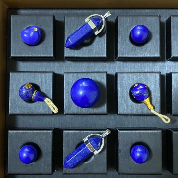【天趣小筑】精工青金石腰珠顶珠三通配饰 同材质多款式可选商品图