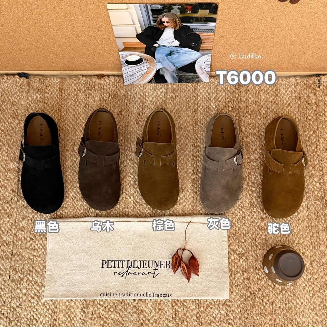 鹿大可-韩系“内增高3cm”“真皮”厚底勃肯（排单7天左右）#T6000商品图
