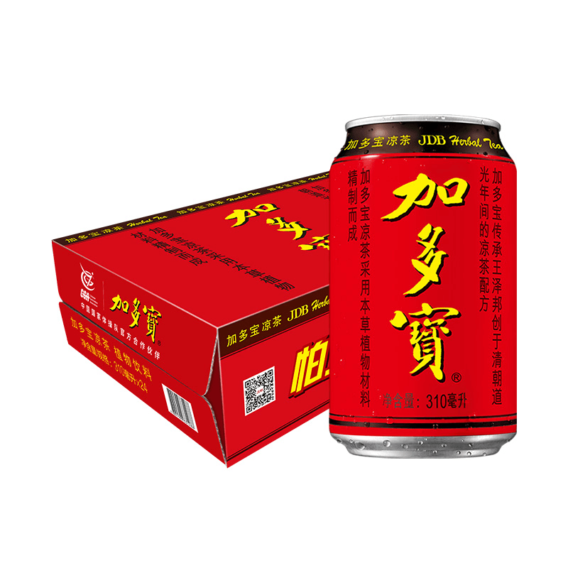 加多宝凉茶植物饮料310ml*24罐装整箱装火锅搭档熬夜清爽解辣祛火商品图