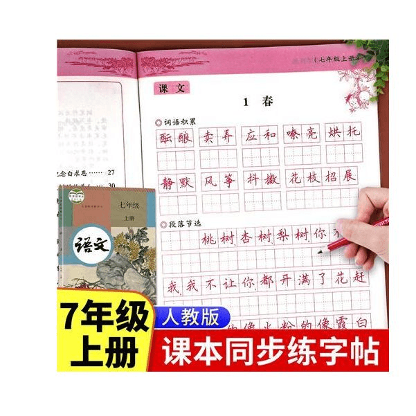 七年级上册语文同步写字课课练人教版初一专用字帖练字控笔训练QH商品图