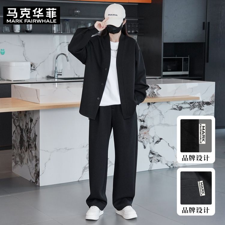 MARK FAIRWHALE/马克华菲2026秋季新款宽松上衣时尚外套长裤套装商品图