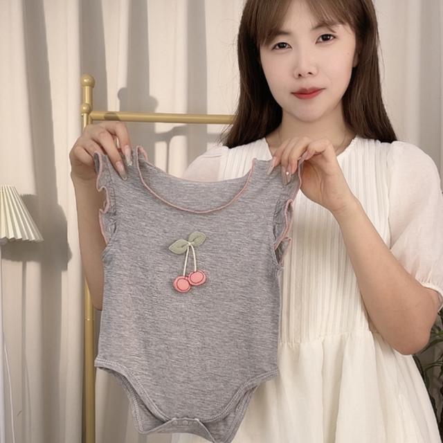 夏季小奶皮包屁衣婴童轻薄凉感莫代尔婴幼儿连身衣薄款衣服女宝商品图