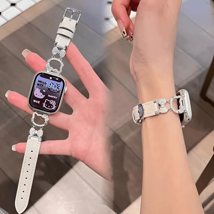 适用小米手环10pro表带苹果S11闪钻KT猫9/8/7红米watch6/5腕带女商品图
