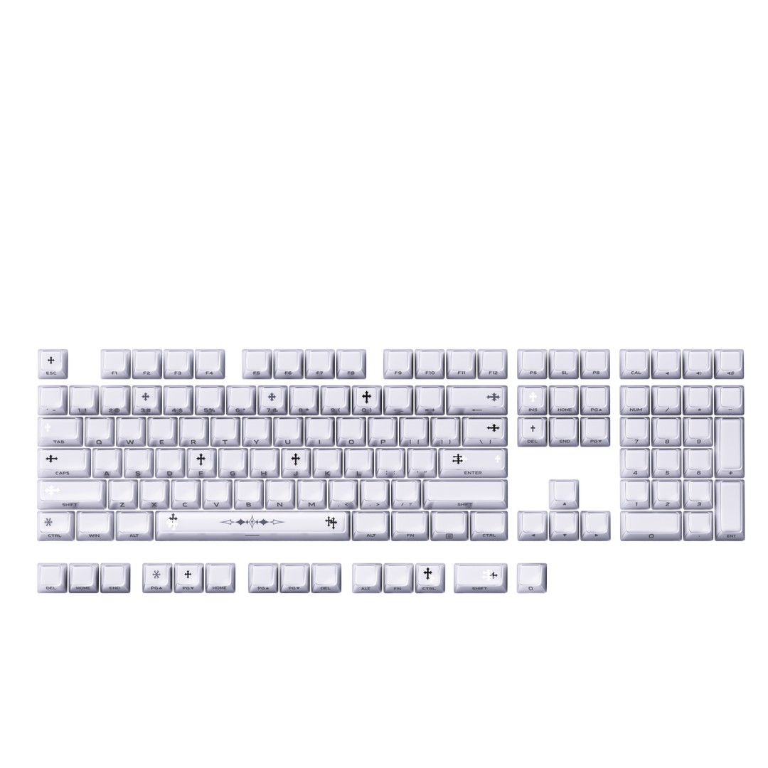 迈从定制 冰晶克罗心键帽122键（本链接只含键帽，不含键盘）商品图