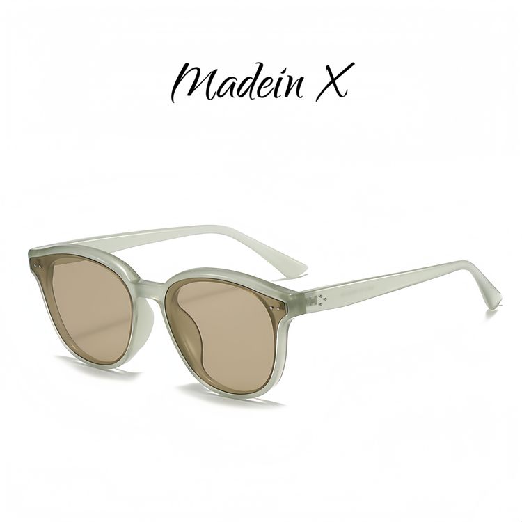 Madein X中框不挑脸型情侣款时尚百搭太阳镜防紫外线遮阳墨镜显瘦商品图