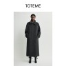 TOTEME女装麻灰色双排扣防风大衣外套商品图