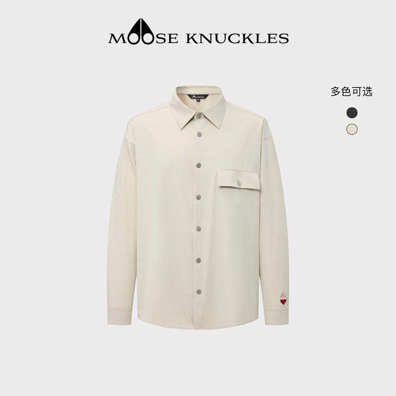 【早秋新品】MOOSE KNUCKLES 男女士同款小剪刀长袖衬衫M36MT727CV商品图