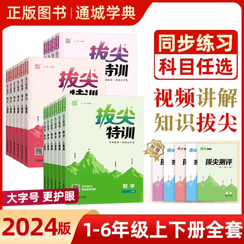 2024年通城学典拔尖特训一二三四五六年级上册同步教材尖子生学案商品图
