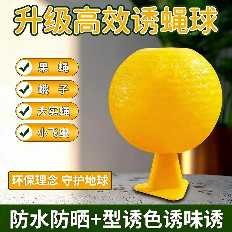 【小飞虫克星】果蝇诱捕器果蝇苍蝇蚊子水果厨房粘虫球粘蝇板无害商品图