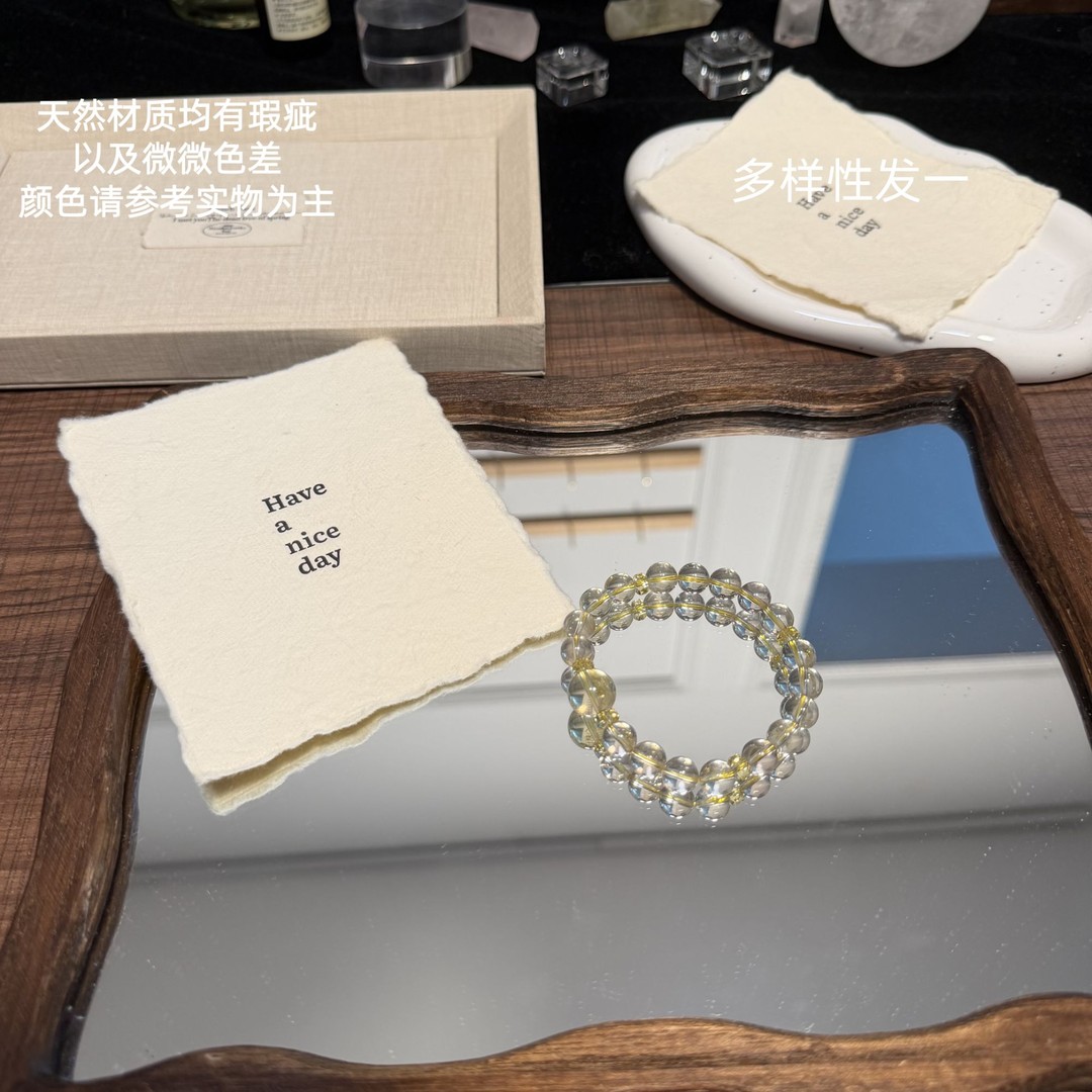 V2114柠檬黄水晶8m手链多样性发一商品图